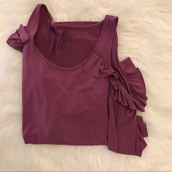 Jessica Simpson Cold Shoulder Maternity Top - Picture 6 of 6